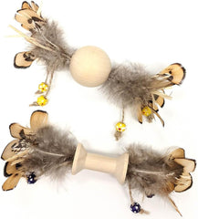 SPOT Ethical Pet Products 68052170: Toy Cat Wood & Feather