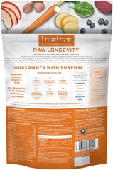 INSTINCT DOG LONGEVITY FREEZE-DRIED GRAIN FREE SENIOR POLLOCK 14OZ