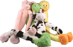 Multipet International Swingin' Slevins Plush Dog Toy | Contaisn One Assorted Toy