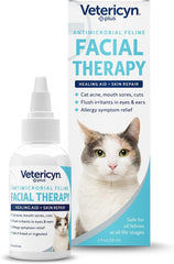 Vetericyn Plus Feline Facial Therapy | Healing Aid and Skin Repair for Different Cat First Aid Needs, Including Cat Acne, Cat Ear and Eye Problems. 2 Ounces
