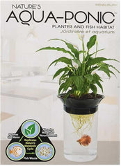 Penn-Plax (APON1) Aquaponic Planter and Aquarium for Betta Fish Tank Promotes Healthy Hydroponic Environment for Plants and Fish