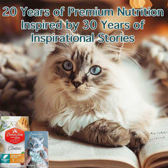 Chicken Soup for The Soul All Natural Premium Indoor w/Hairball Care Adult Dry Cat Food, Real Meat First Ingredient, No by-Products, Supports Intestinal Health, Chicken & Brown Rice