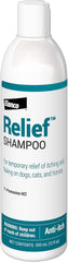 Elanco Relief Shampoo, temporary relief of itching and flaking, moisturizer for dry skin and coat, for dogs, cats and horses,