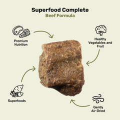Badlands Ranch Superfood Complete, Adult Dog Food, Air-Dried, High Protein, Zero Fillers, Superfood Nutrition by Katherine Heigl (Beef Formula)