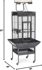 Prevue Select Bird Cage Black 18 x 18 x 57"