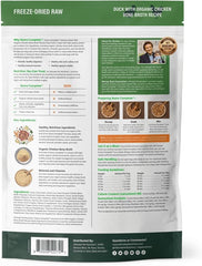 ULTIMATE PET NUTRITION Nutra Complete Bone Broth Infusions, 100% Freeze Dried Raw Veterinarian Formulated Dog Food with Antioxidants Prebiotics and Amino Acids (Bone Broth Duck)