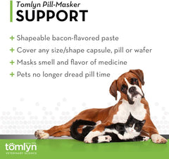 TOMLYN Pill-Masker Original Bacon-Flavored Paste for Dogs & Cats, 4oz