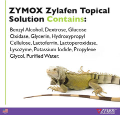 Zymox Zylafen Topical Solution for Reptiles, 1.25 oz. – Supports Healthy, Complete Shedding for Lizards, Snakes, Turtles & Frogs – Soothes Irritated Skin: Abrasions, Wounds, & Abnormal Shedding