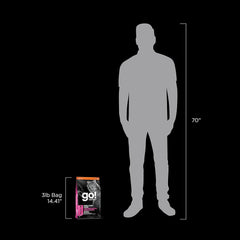 Go! Solutions Skin + Coat Care, Dry Cat Food, Chicken Recipe with Grains, 3 lb Bag