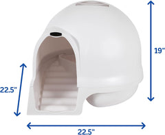 Petmate Booda Clean Step Cat Litter Box Dome (Made in the USA with 95% Recycled Materials)