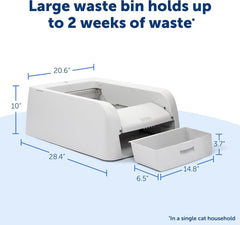 PetSafe ScoopFree Clumping Automatic Litter Box for Clumping Litter, Self Cleaning Cat Litter Box for Single or Multiple Cats, Effective Odor Control, Easy Maintenance