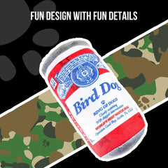 O.G.B. Operation Good Boy Beer Can Dog Plush Toy - Military-Inspired, Chew-Resistant Design for Hours of Fun - Perfect for Freedom-Loving and Patriotic Dogs and Genders