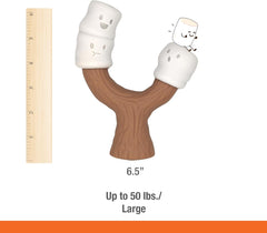 Nylabone Marshmallow Stick Strong Chew Toy for Dogs, Dog Toys for Moderate & Aggressive Chewers, Marshmallow & Peanut Butter Flavor