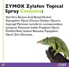 Zymox Zylafen Topical Spray for Reptiles, 2 oz. – Supports Healthy, Complete Shedding for Lizards, Snakes, Turtles & Frogs – Soothes Irritated Skin: Abrasions, Wounds, & Abnormal Shedding