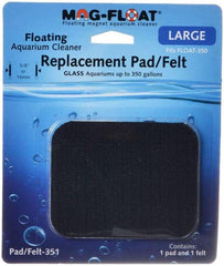 790950004028 Replacement Pad & Felt Floating Magnet Cleaner Aquarium Glass Black - Large