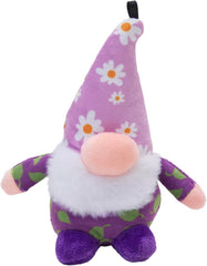 Snugarooz Baby Daisy Gnome Dog Toy with Repair Patch – Crinkle & Squeaky Fun – Perfect for Small Dogs, Made from Recycled Materials