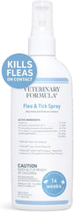 Veterinary Formula Flea and Tick Spray for Dogs – Easy-to-Use Dog Flea Spray, Kills on Contact, Prevents Egg & Larval Development for 14 weeks