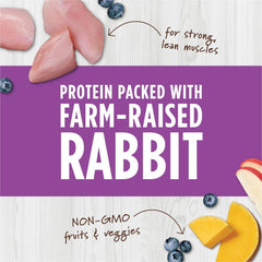 Instinct Raw Boost Mixers Freeze Dried Cat Food Topper, Grain Free - Farm-Raised Rabbit, 6 oz. Bag