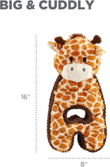 Outward Hound by Charming Pet Cuddle Tugs Giraffe Plush Squeaky Dog Toy