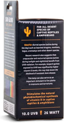 Fluker’s Sun Glow 10.0 UVB Fluorescent Coil Bulb for Desert Reptiles, Reptile Heat Light Stimulates Natural Synthesis of Vitamin D in Captive Reptiles