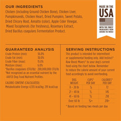Instinct Raw Boost Mixers Freeze Dried Dog Food Toppers For Dry Food, Grain Free Dog Food Toppers with Chicken For Dogs - Gut Health