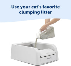 PetSafe ScoopFree Clumping Automatic Litter Box for Clumping Litter, Self Cleaning Cat Litter Box for Single or Multiple Cats, Effective Odor Control, Easy Maintenance