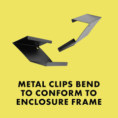 Zilla Heavy Duty Screen Clips, Secures Screen Covers to Terrarium, Fits