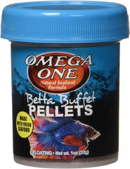 Omega One Betta Buffet 1.5mm Pellets, 1 oz