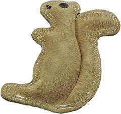 SPOT Dura-Fused Leather Squirrel Dog Toy 6.5" Long x 8" High