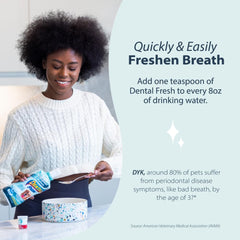 Dental Fresh Water Additive for Dogs, Original Formula, Dog Breath Freshener and Dog Teeth Cleaning for Dog Dental Care– Add to Water