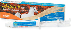 Quest Plus Gel Moxidectin/ Praziquantel Horse Dewormer, Late Grazing Season recommended for Horses and Ponies 6 months and older, 0.5oz Sure-Dial Syringe