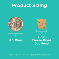 BIXBI Rawbble Freeze Dried Dog Food, Duck Recipe - 95% Meat and Organs, No Fillers - Pantry-Friendly Raw Dog Food for Meal, Treat or Food Topper - USA Made in Small Batches