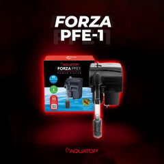 Aquatop Forza Power Filter for Aquariums – for 5-15 Gal Freshwater & Saltwater – Advanced Filtration Design for Crystal Clear Water