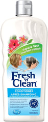 Fresh N Clean - PetAg Fresh ’n Clean Oatmeal ’n Baking Soda Conditioner, Tropical Fresh Scent - 18 oz - Gently Cleans, Soothes & Deodorizes Dogs with Vitamin E & Aloe Vera - Soap Free