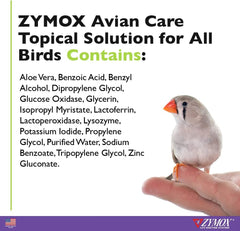 Zymox Avian Care Topical Spray for All Birds, 2 oz. – Soothes Irritated Skin & Supports Healthy Plumage for All Birds, Fowl & Poultry