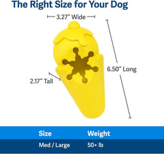 PetSafe Frosty Cone Dog Toys – Fill and Freeze Treat Holding Chew Toy – BPA Free Rubber – French Vanilla Scented – Interactive Pet Puzzle for Boredom or Separation Anxiety