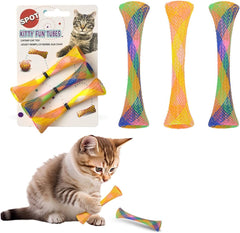 Spot® Kitty Fun Tubes Cat Toys Assorted Color 3.25 Inch X 3 Count
