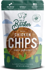 Beg & Barker Chicken Chips for Dogs - Single Ingredient Dog Treats Made for Small and Large Dogs Protein Human Grade Dog Treats Made from Real Meat Chicken, Made in USA
