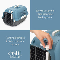 Catit Voyageur Cat Carrier, Medium, Blue/Grey, 41385