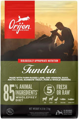 ORIJEN Tundra Dry Dog Food, Grain Free Dog Food, Fresh or Raw Ingredients