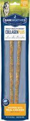 Barkworthies Chicken Wrapped Collagen Sticks - Palatable, Durable Snack