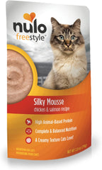 Nulo Freestyle Wet Cat Food Mousse, Smooth as Silk Texture with High Animal-Based Protein for Complete and Balanced Nutrition Your Kitten to Senior Cat Will Crave, 2.8 Ounce (Pack of 24)