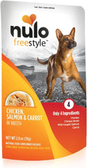 Nulo, Dog Chicken Salmon & Carrot Pouch, 2.8 Ounce 24 Pack