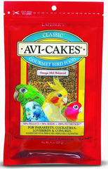 Avi-Cakes Gourmet Bird Food- for Parakeets, Cockatiels, Lovebirds & Conures- 8 oz