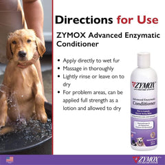 ZYMOX Advanced Enzymatic Leave-On Conditioner – for Pets & Animals of All Ages: Conditions, Detangles, Soothes, & Moisturizers Skin & Coat