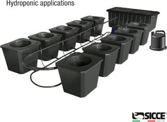 SICCE Ultra Zero 793 GPH Multi-Purpose Water Pump | Garden Hose Connection Portable Handle | Ultra Quiet Durable Aquarium Fish Tank Fountain Pond Hydroponics Terrarium Black | Freshwater & Saltwater