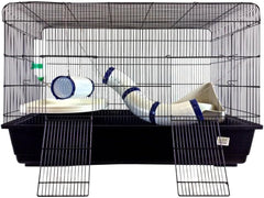 A&E Cage Co. Small Animal Cage Ferret Kit with Tubes, 39"x21"