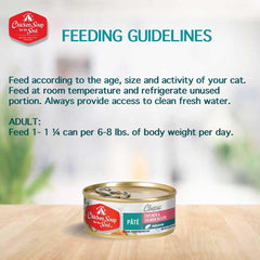 Chicken Soup For The Soul Pet Food Classic Wet Indoor Adult Cat Food, Chicken & Salmon Pate, 5.5 Ounce Can (Pack of 24) Soy Free, Corn Free, Wheat Free, Canned Cat Food Made with Real Ingredients