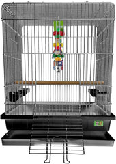 A&E Cage 2 Pack of 18 x18 Flat Top Tall Cage (1 BK/ 1 PW) Metal