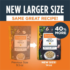 Instinct Freeze Dried Raw Meals, Natural Dry Dog Food, Grain Free - Cage Free Chicken